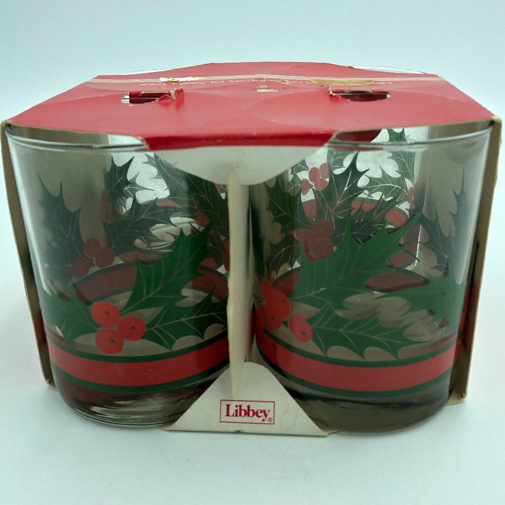 Libbey Christmas Glasses